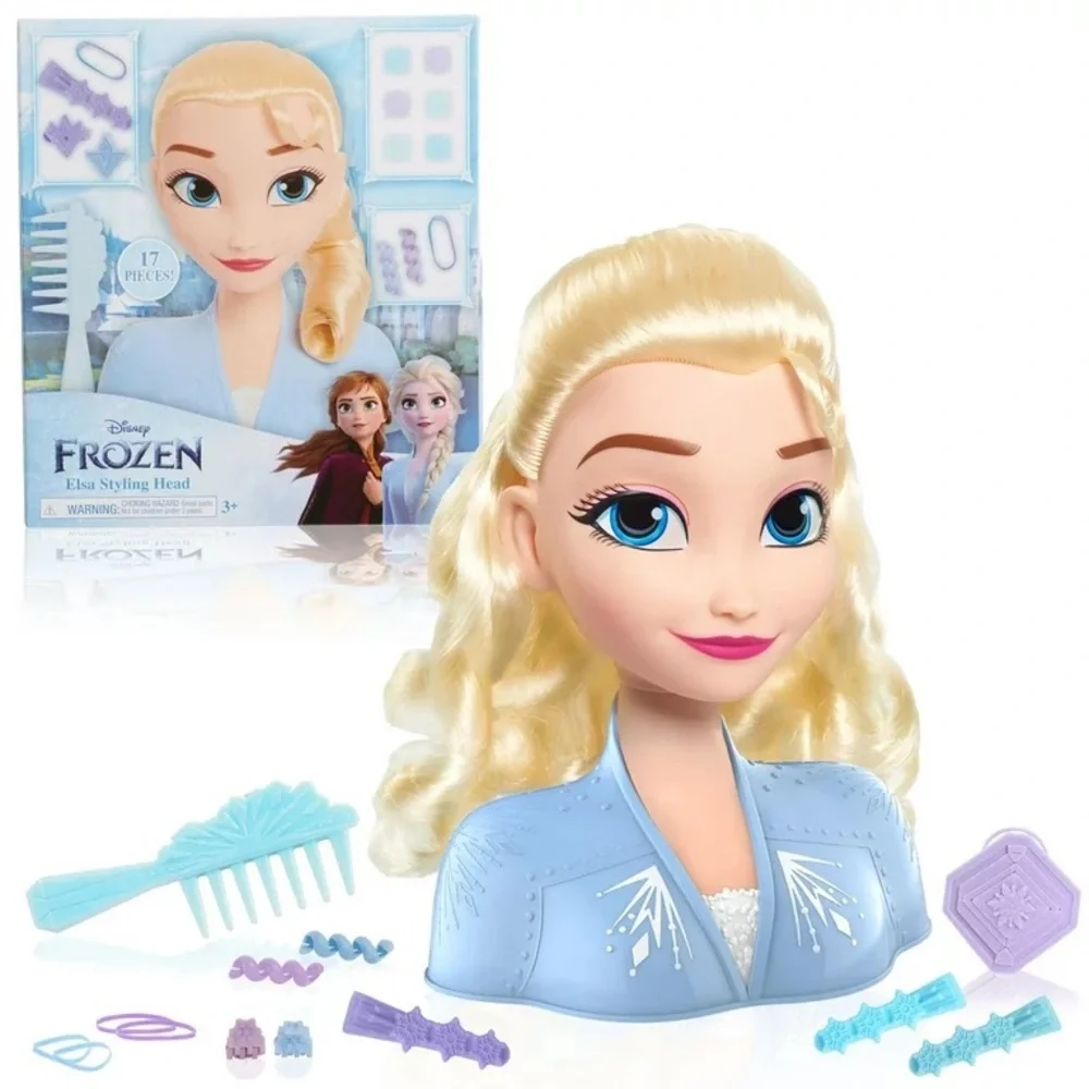 NIB Disney FROZEN Elsa Styling Head 17-Pieces